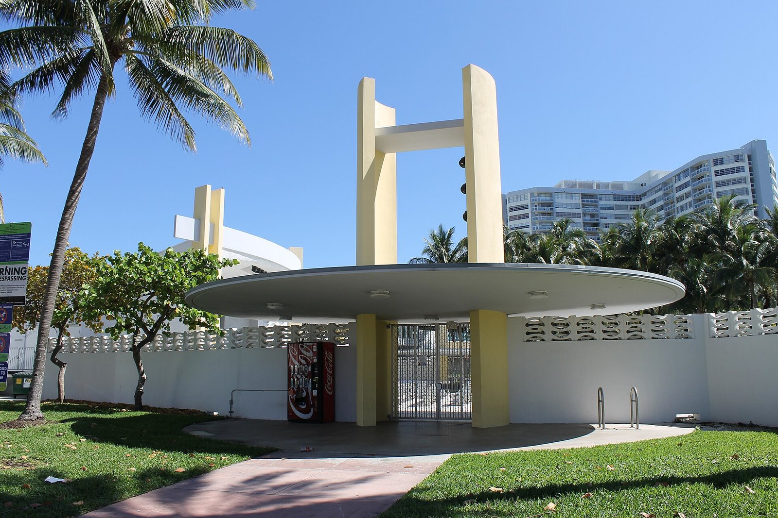The outdoor Miami Beach Bandshell, also known as North Shore Bandshell.