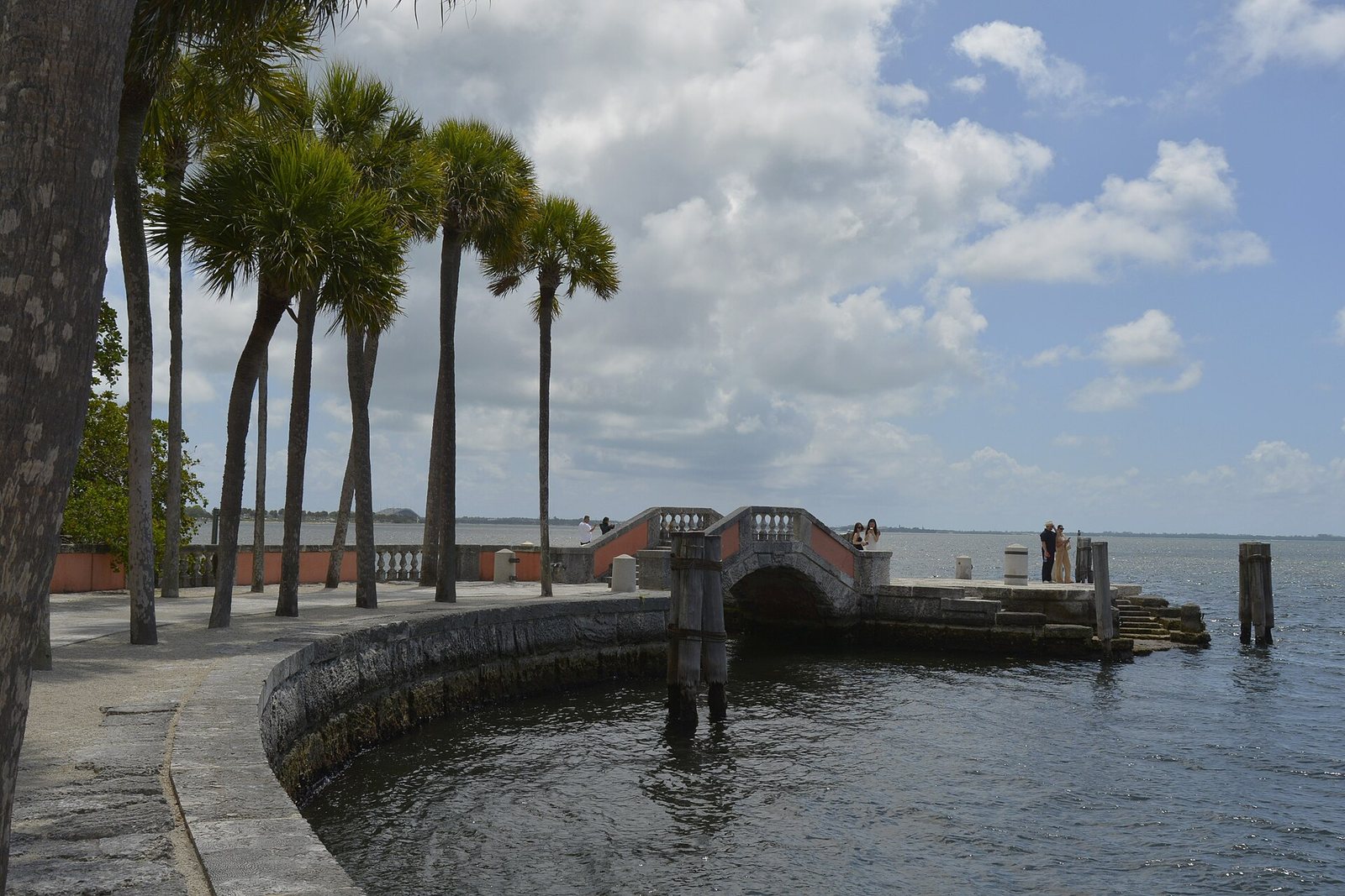 Vizcaya Museum and Gardens beside Biscayne Bay.